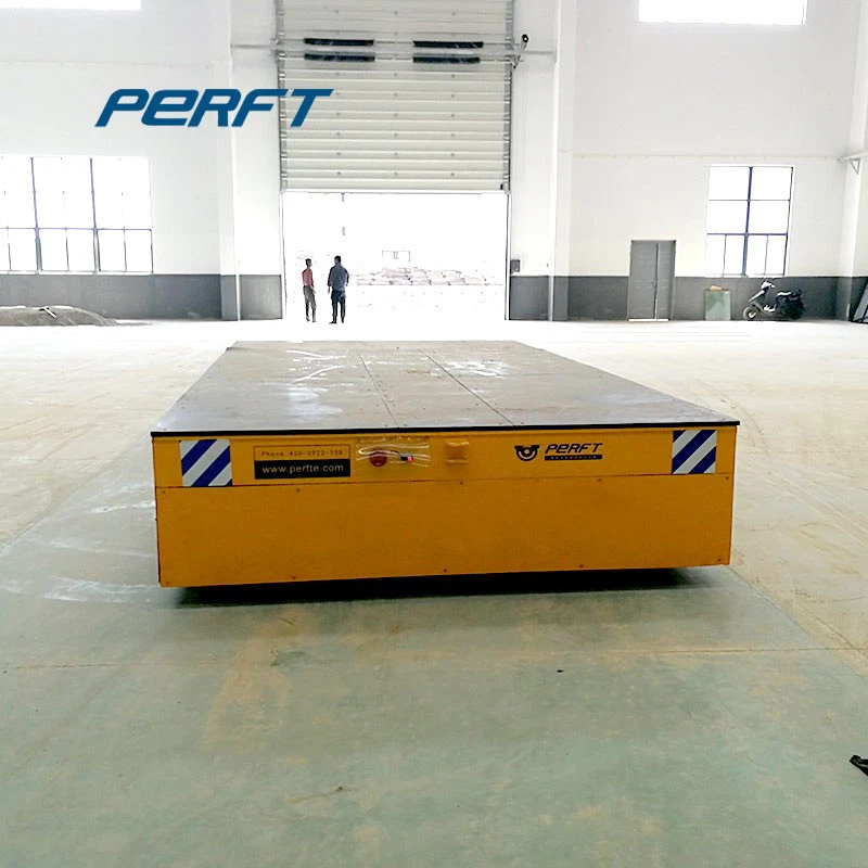 Ferngesteuertes Lithium-Batterie-Materialhandhabungsfahrzeug mit 50 Tonnen elektrischem Pritschenwagen