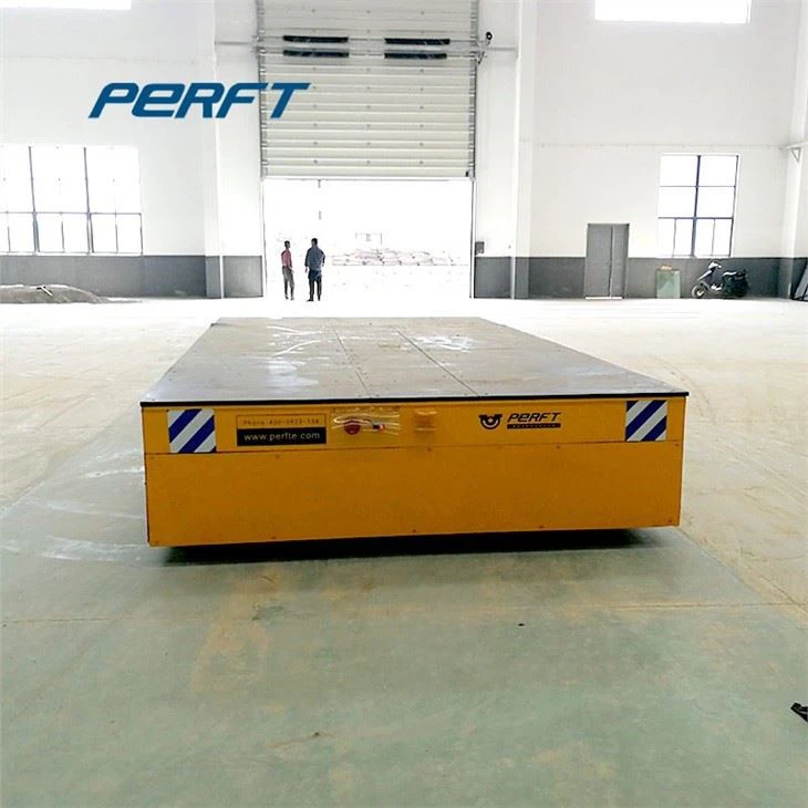 Lithium Battery Electric Rail Flat Car Transport Steel Parts