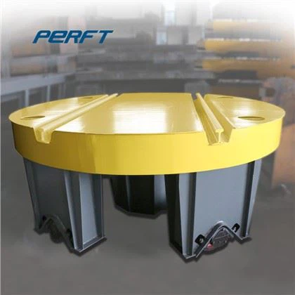 Batteriebetriebener Schienendrehtisch für die Handhabung von Platten