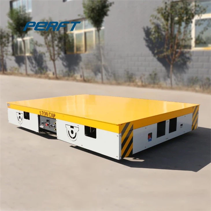 Battery Operated Trackless Transfer Trolley 30 Ton